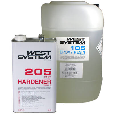 West 105/205 C Reçine + Fast Hardener 30 KG - 1