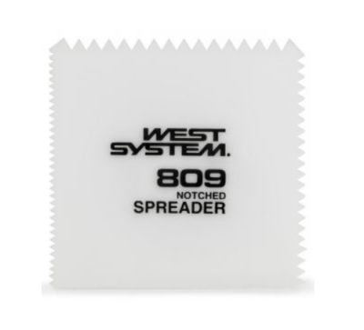 West System 809-36 Notched Spreaders (Beyaz) - 1